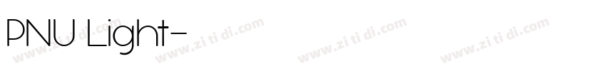PNU Light字体转换